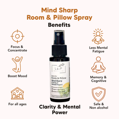 Room & Pillow Spray, Mind Sharp, L&P Organic Natural