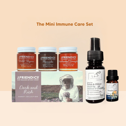 Common Goods Mini Immune Care Set [Honey, Room Spray, Essential Oil]
