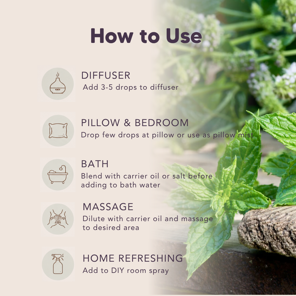 Organic Peppermint Essential Oil, L&P Organic Natural