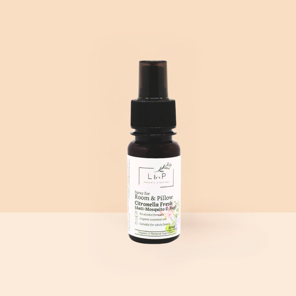 Room & Pillow Spray, Citronella Fresh, L&P Organic Natural