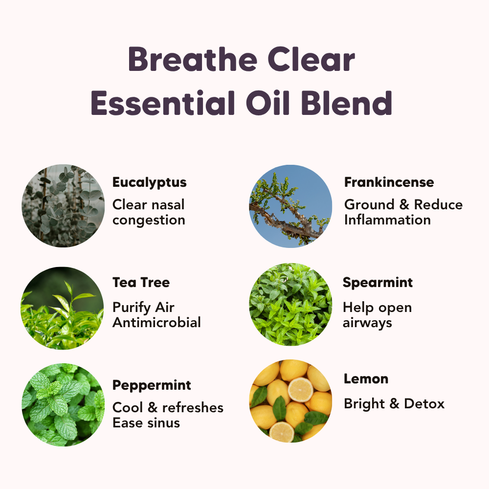 Breathe Clear, Organic Essential Oil Blend, L&P Organic Natural