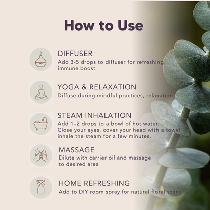 Organic Eucalyptus Essential Oil, L&P Organic Natural
