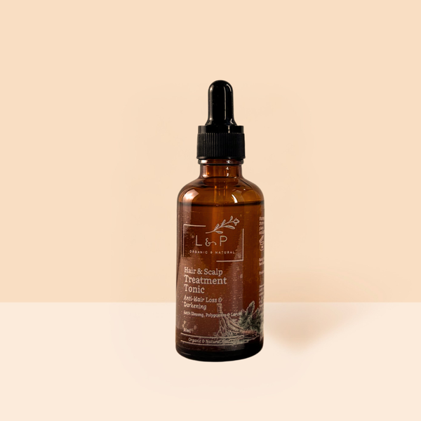 L&P Organic Natural, Hair & Scalp Treatment Tonic with Ginseng & Rosemary