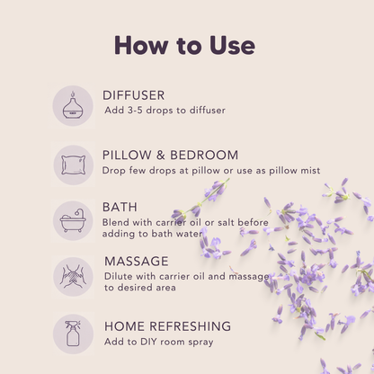 Organic Lavender Essential Oil, L&P Organic Natural