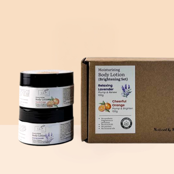 Moisturizing Lotion Set with Hyaluronic Acid, 100g , L&P Organic Natural