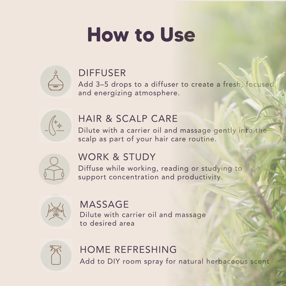 Organic Rosemary Essential Oil, L&P Organic Natural