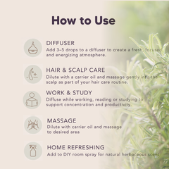 Organic Rosemary Essential Oil, L&P Organic Natural