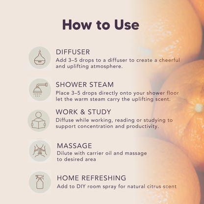 Organic Sweet Orange Essential Oil, L&P Organic Natural