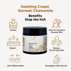 Soothing Cream, Eczema Repair, 150g L&P Organic Natural