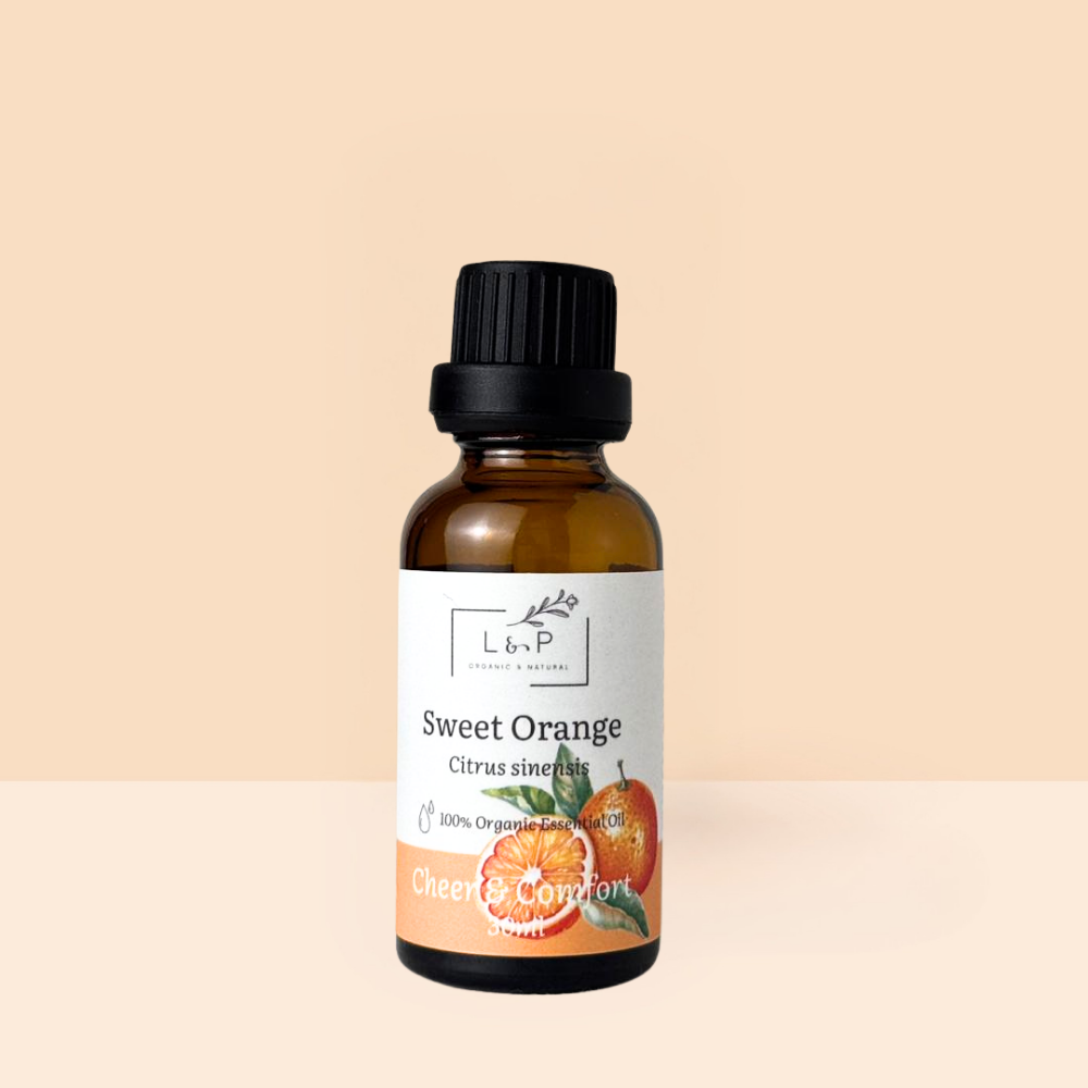 Organic Sweet Orange Essential Oil, L&P Organic Natural