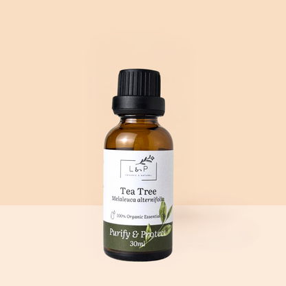 Organic Tea Tree Essential Oil, L&P Organic Natural